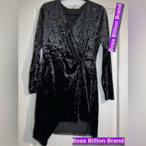 BLACK CRUSHED VELVET - ASHLEE NICHOLS by AMARYLLIS - MED